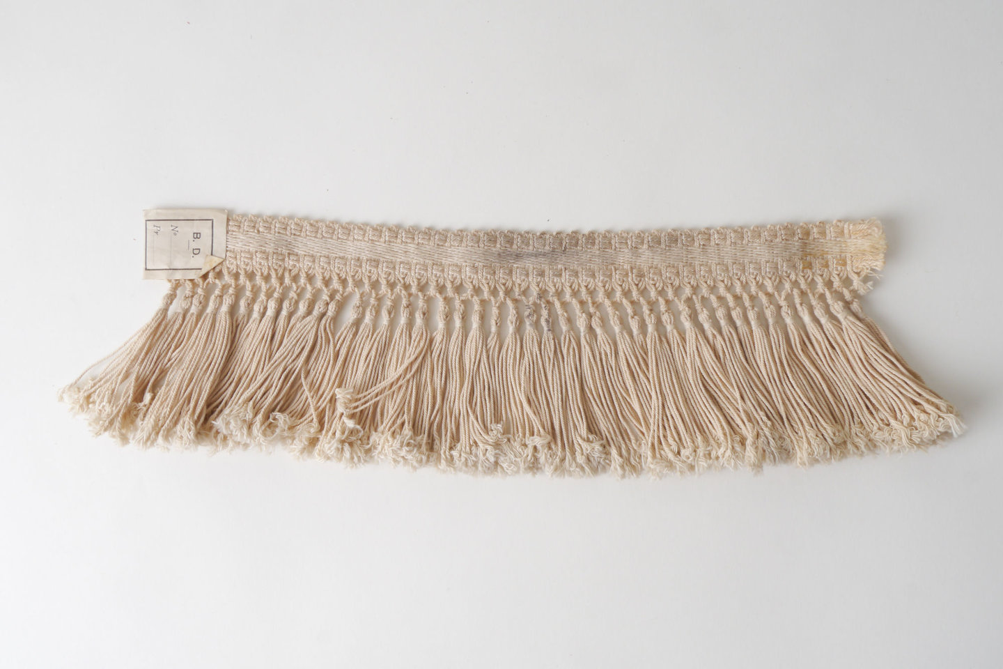 Frange als onderdeel voor het vervaardigen van passement