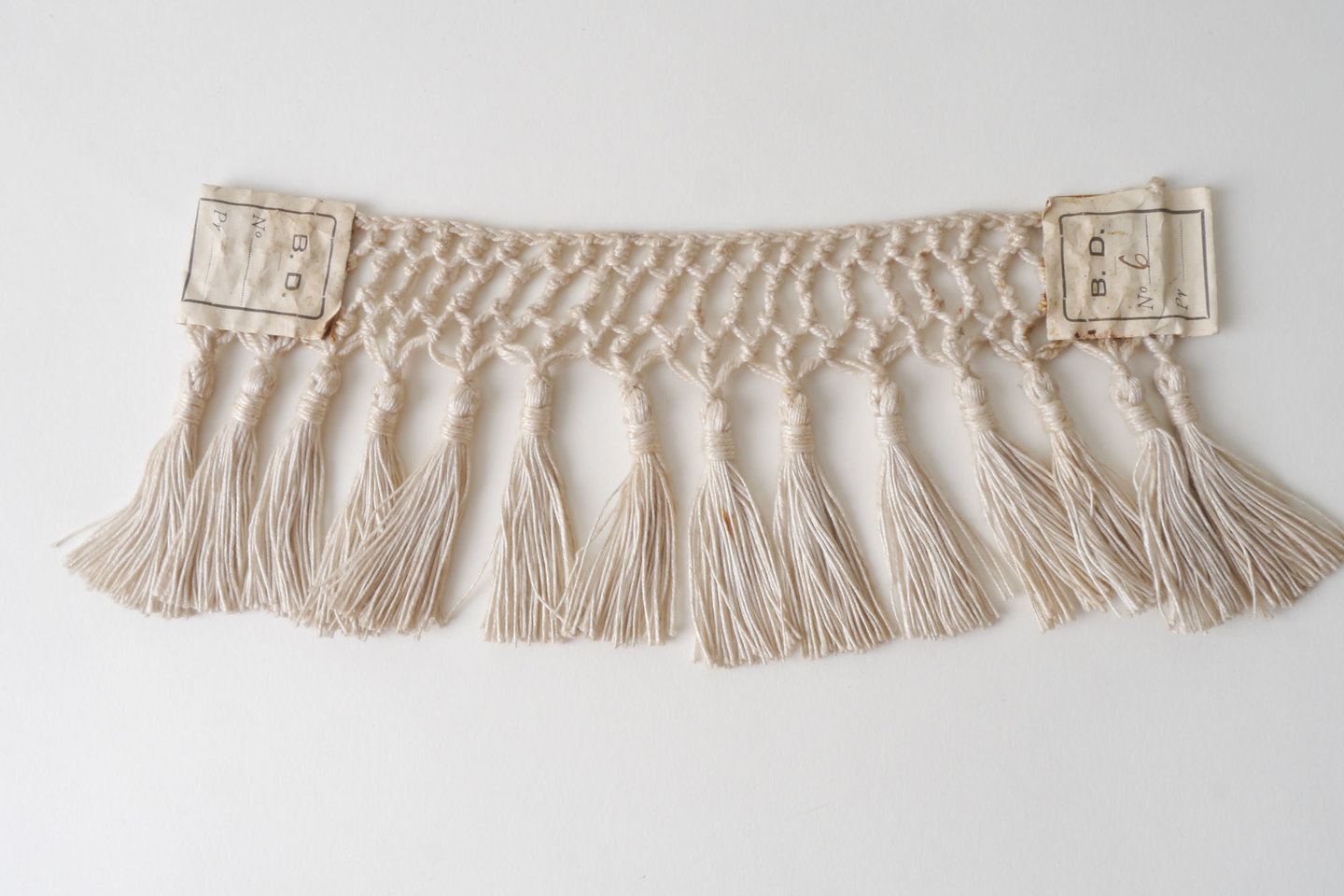 Frange als onderdeel voor het vervaardigen van passement