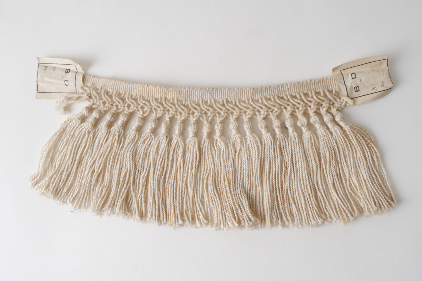 Frange als onderdeel voor het vervaardigen van passement