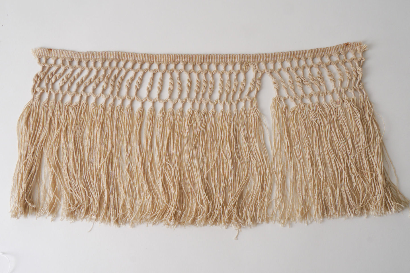 Frange als onderdeel voor het vervaardigen van passement