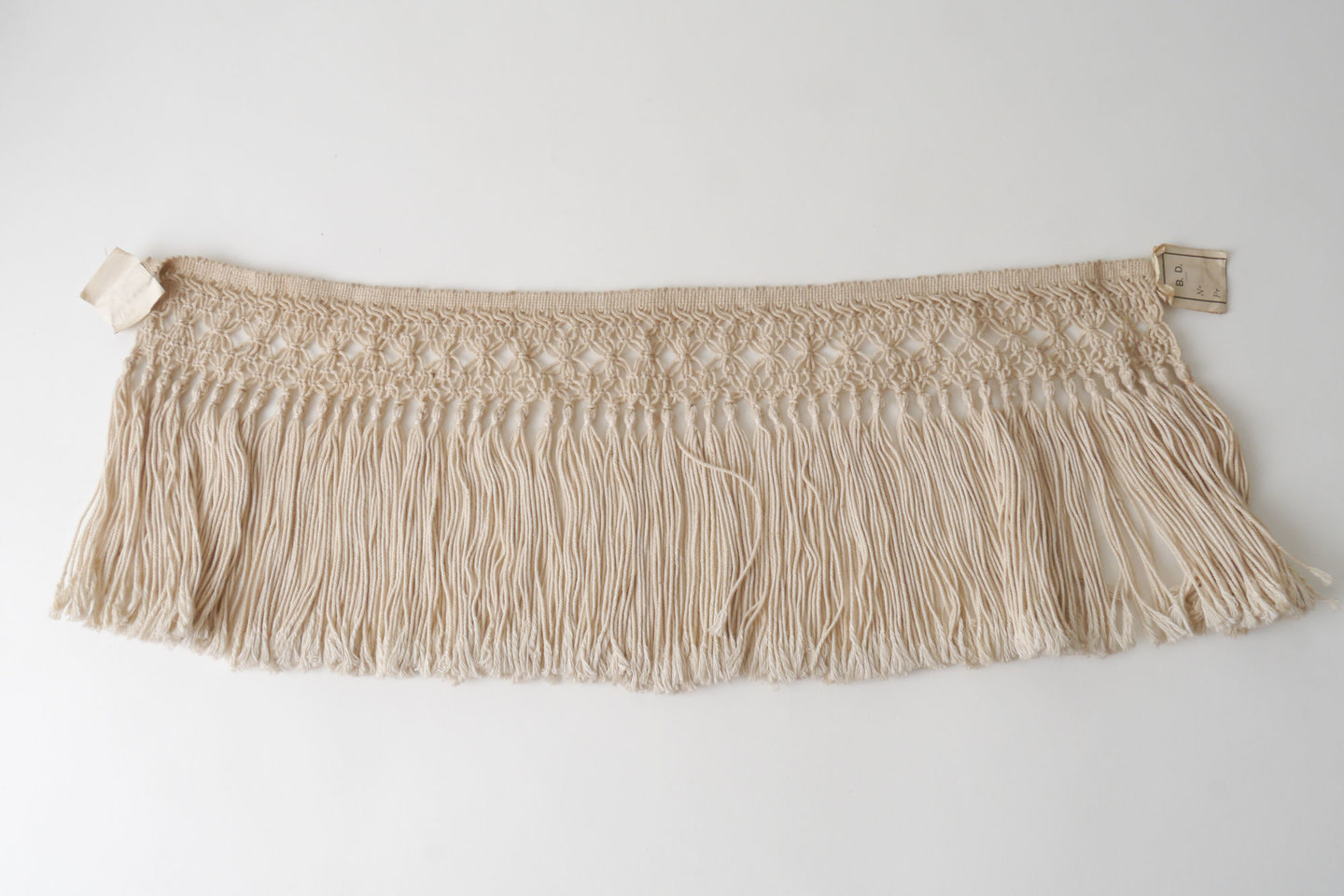 Frange als onderdeel voor het vervaardigen van passement