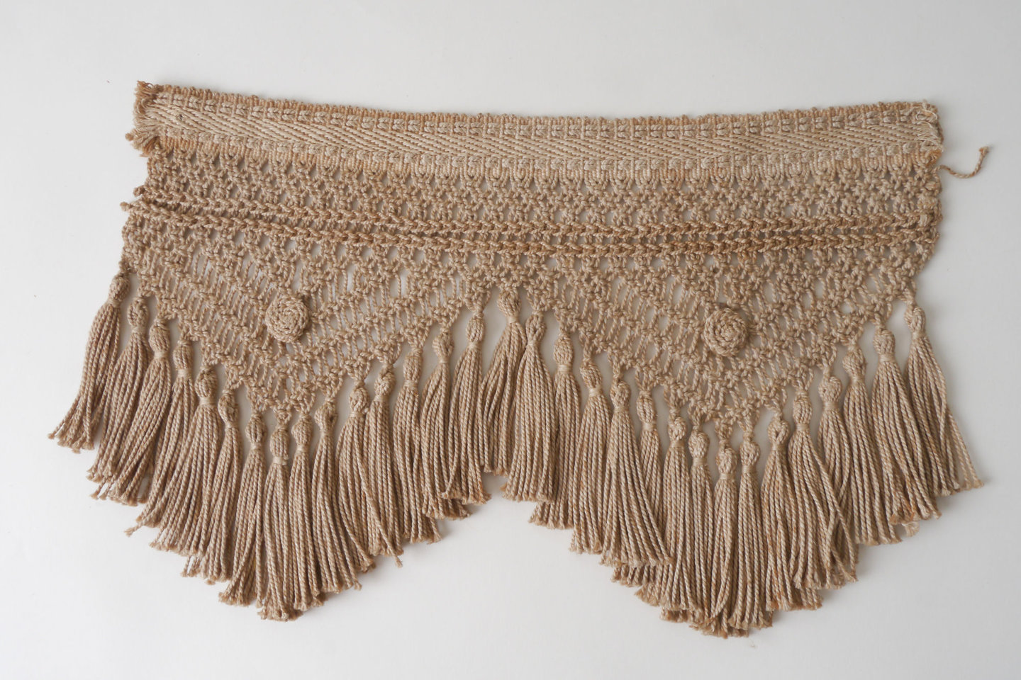 Frange als onderdeel voor het vervaardigen van passement