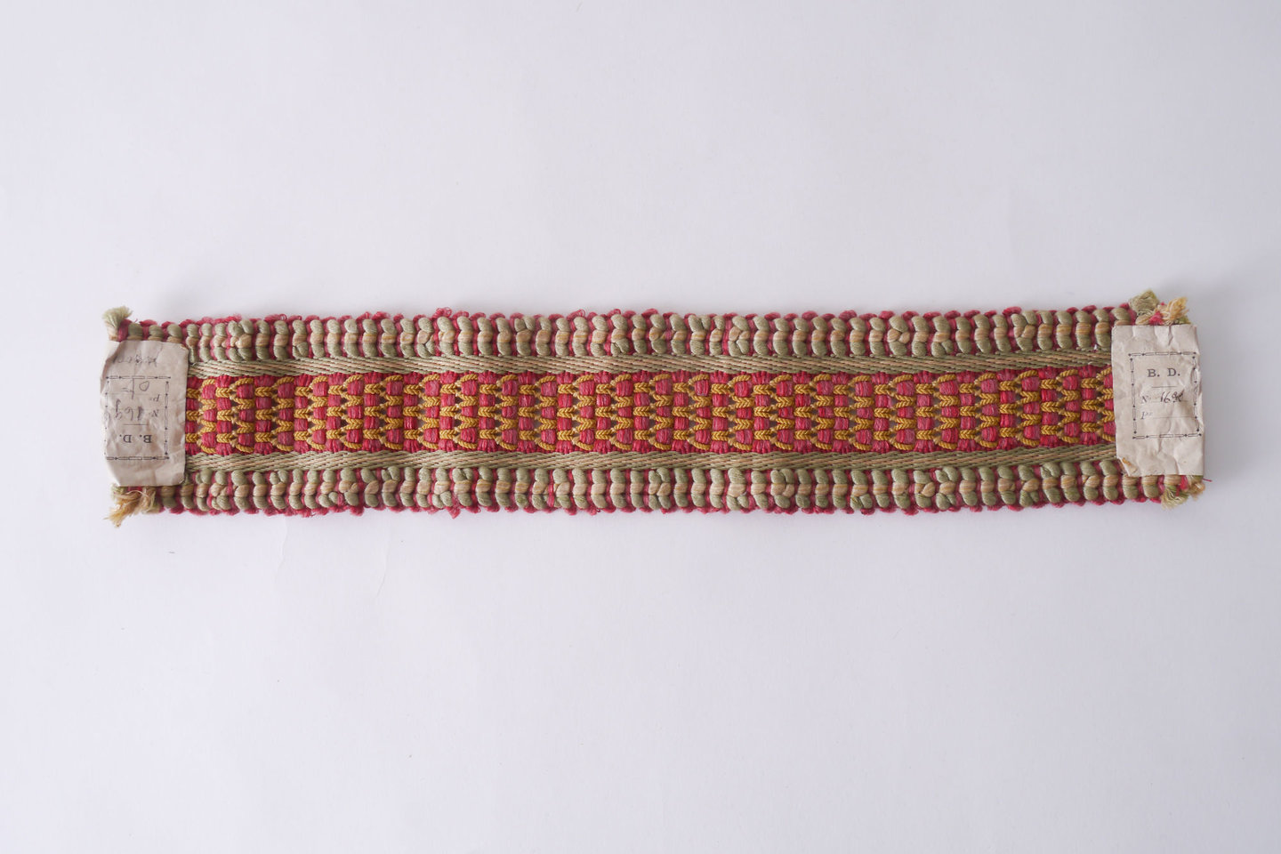 Galon of boord als onderdeel voor het vervaardigen van passement