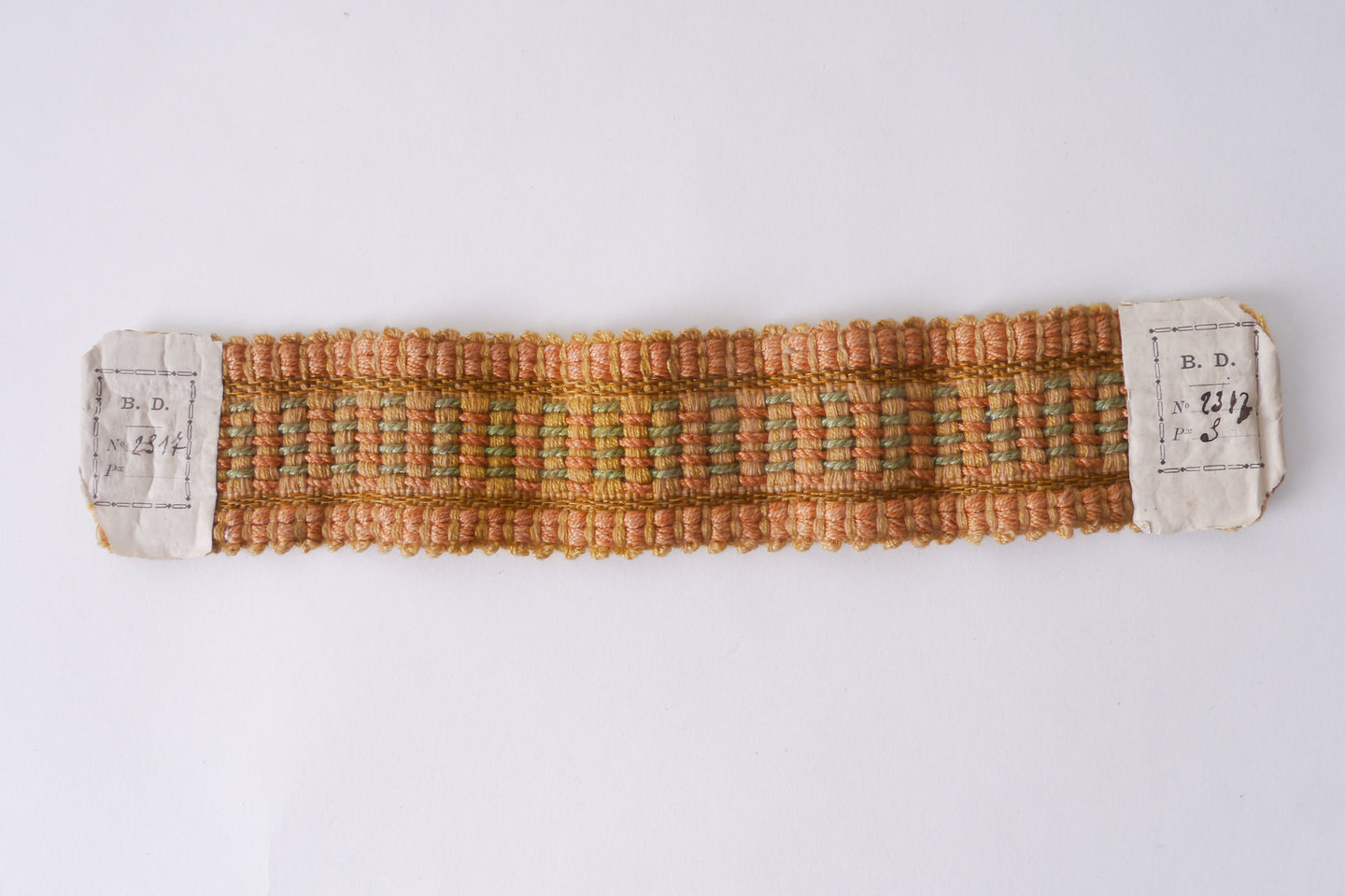 Galon of boord als onderdeel voor het vervaardigen van passement