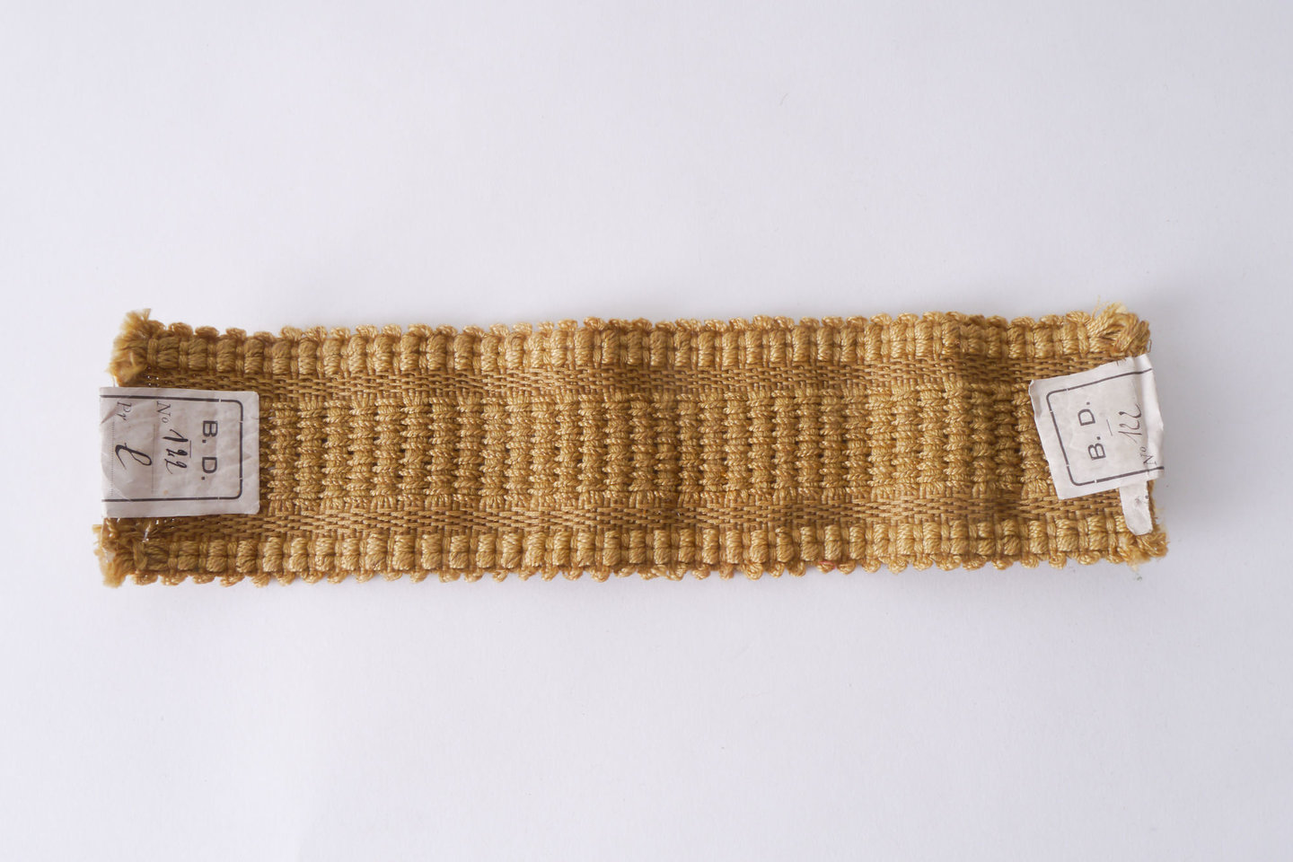 Galon of boord als onderdeel voor het vervaardigen van passement