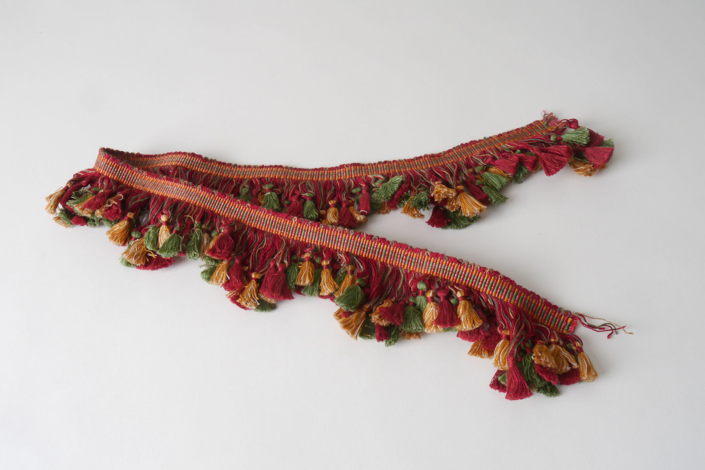 Frange als onderdeel voor het vervaardigen van passement