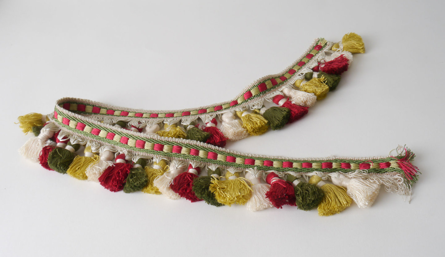 Frange als onderdeel voor het vervaardigen van passement