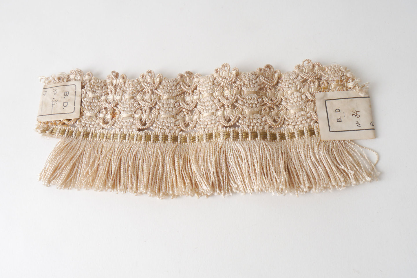 Effilé als onderdeel voor het vervaardigen van passement