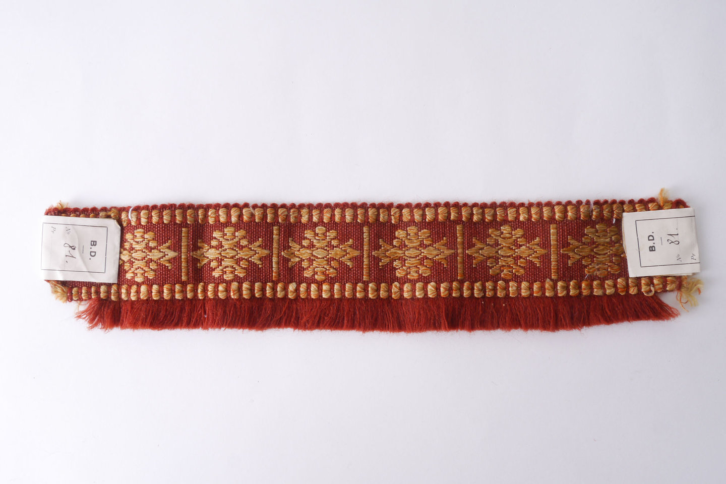 Effilé als onderdeel voor het vervaardigen van passement