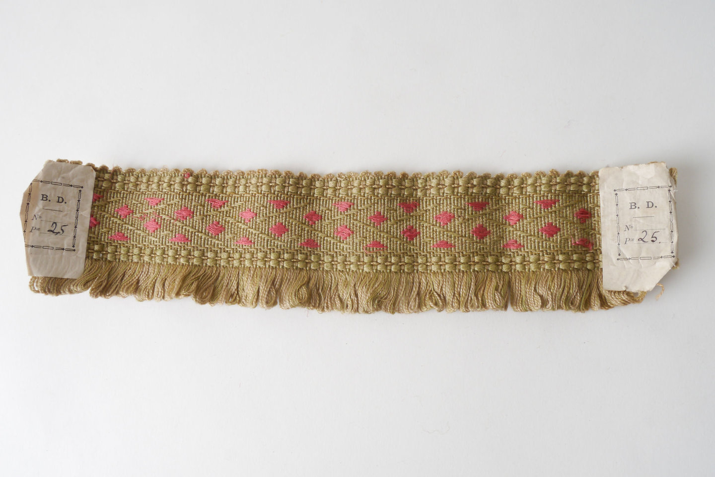 Effilé als onderdeel voor het vervaardigen van passement