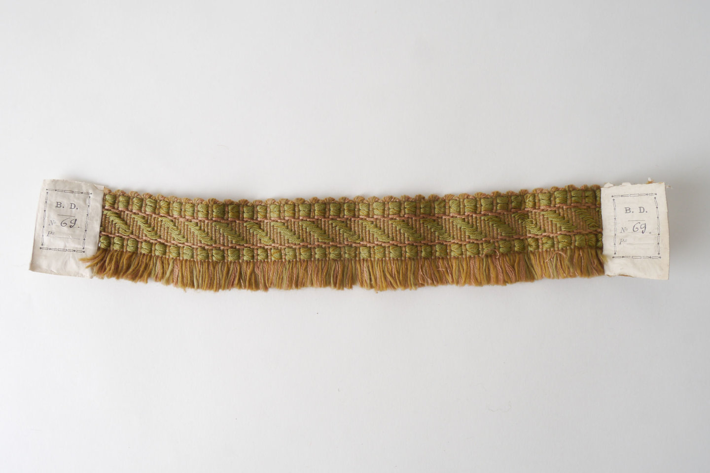 Effilé als onderdeel voor het vervaardigen van passement