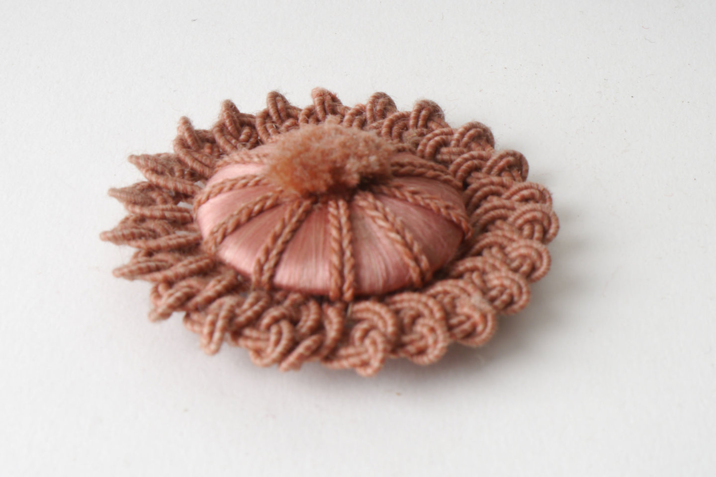 Macaron of rozet als onderdeel voor het vervaardigen van passement