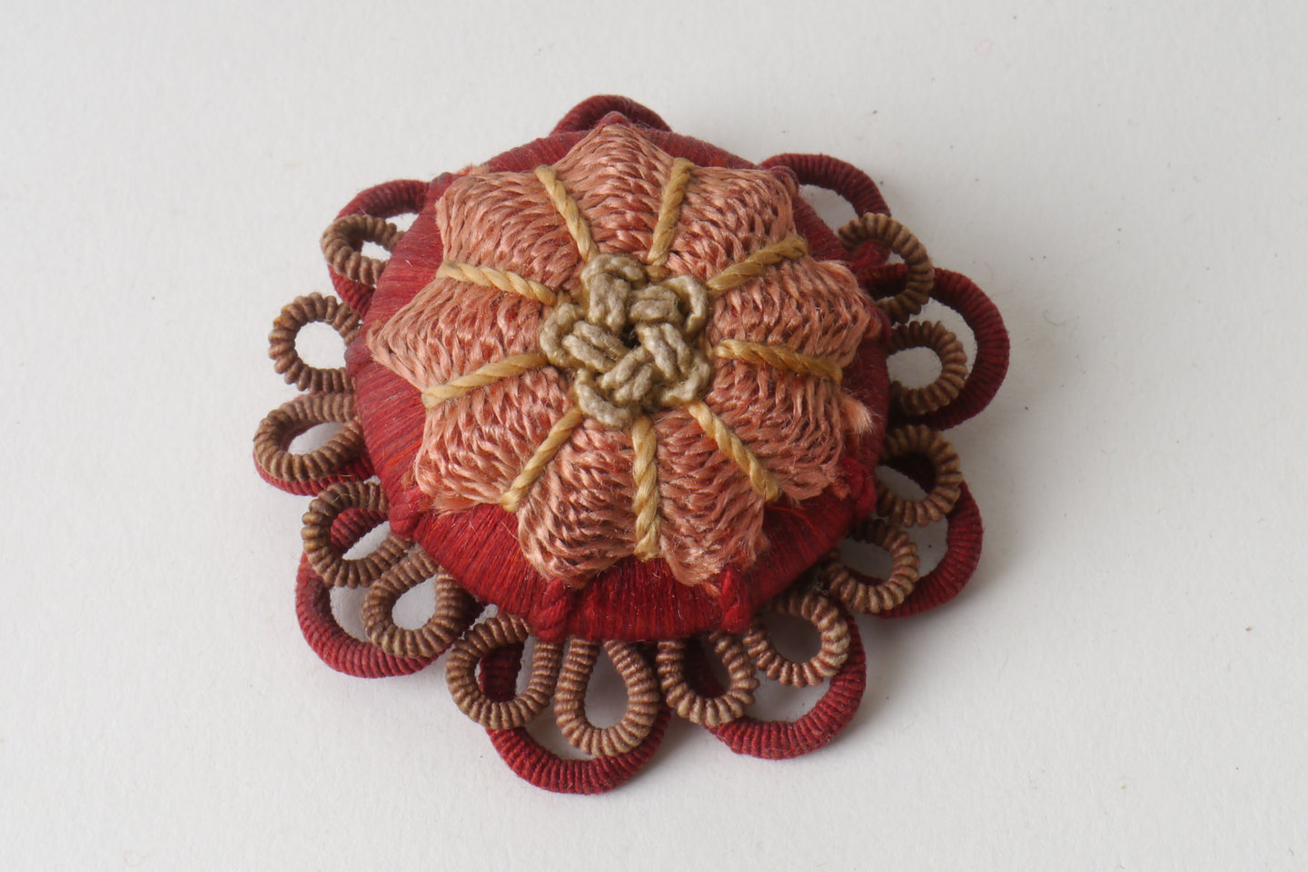 Macaron of rozet als onderdeel voor het vervaardigen van passement