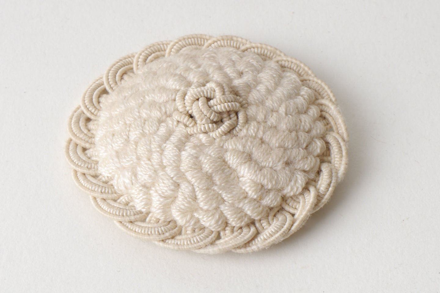 Macaron of rozet als onderdeel voor het vervaardigen van passement