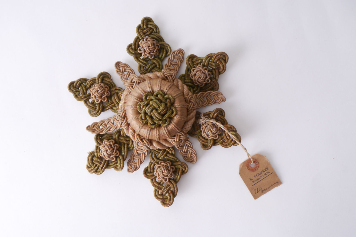 Macaron of rozet als onderdeel voor het vervaardigen van passement