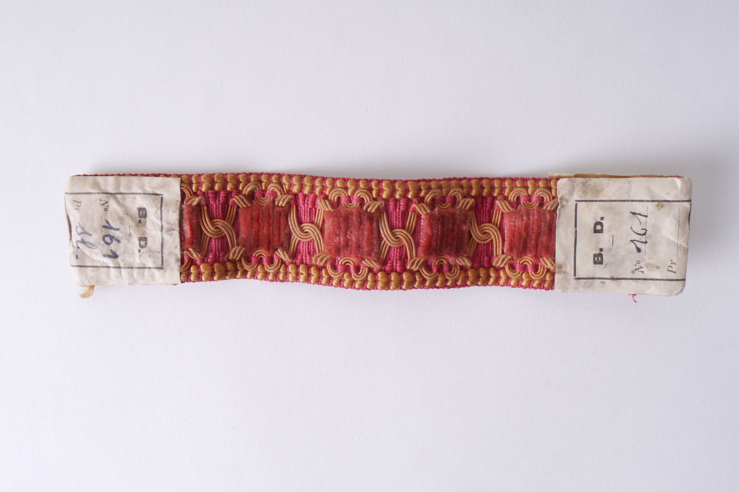 Galon of boord als onderdeel voor het vervaardigen van passement