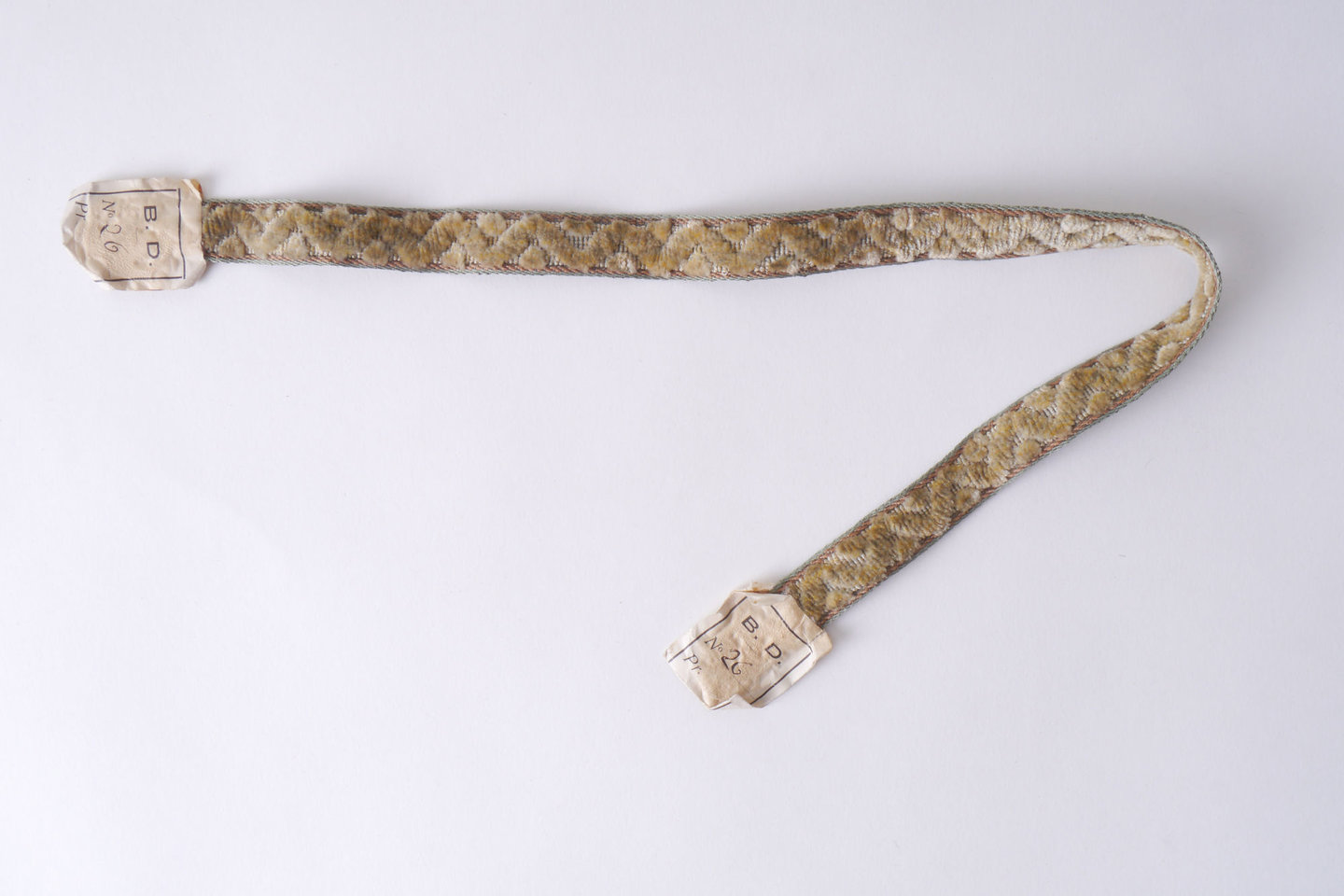 Galon of boord als onderdeel voor het vervaardigen van passement