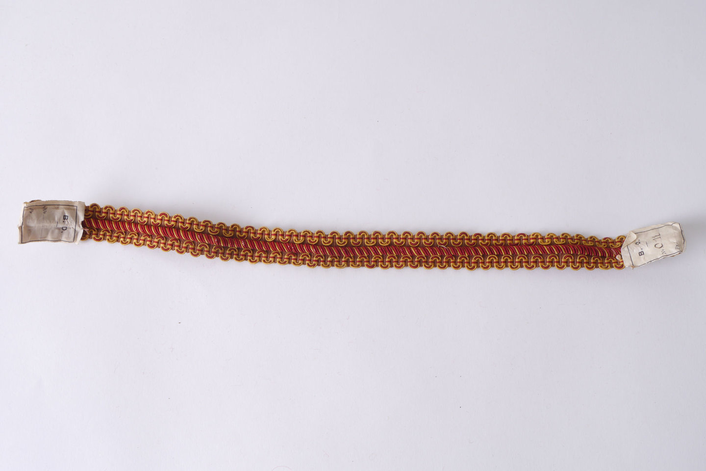 Galon of boord als onderdeel voor het vervaardigen van passement