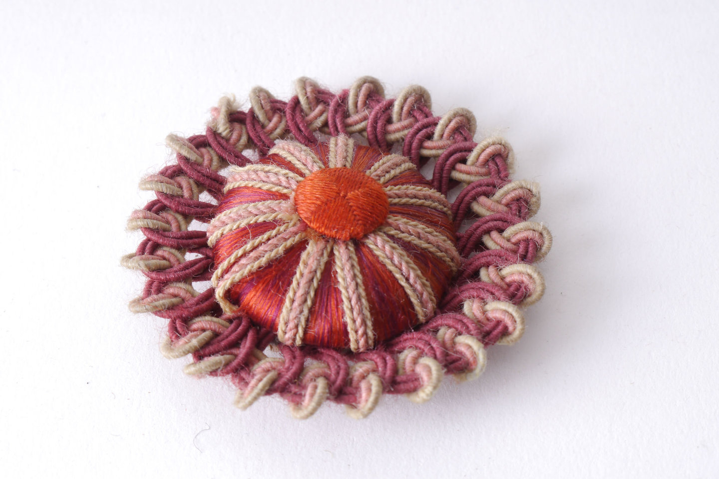 Macaron of rozet als onderdeel voor het vervaardigen van passement