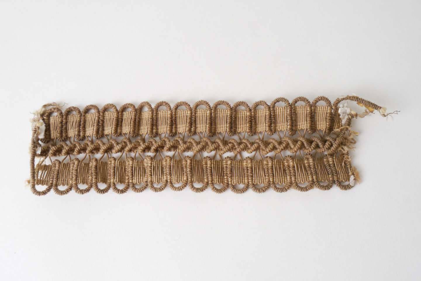 Galon of boord als onderdeel voor het vervaardigen van passement