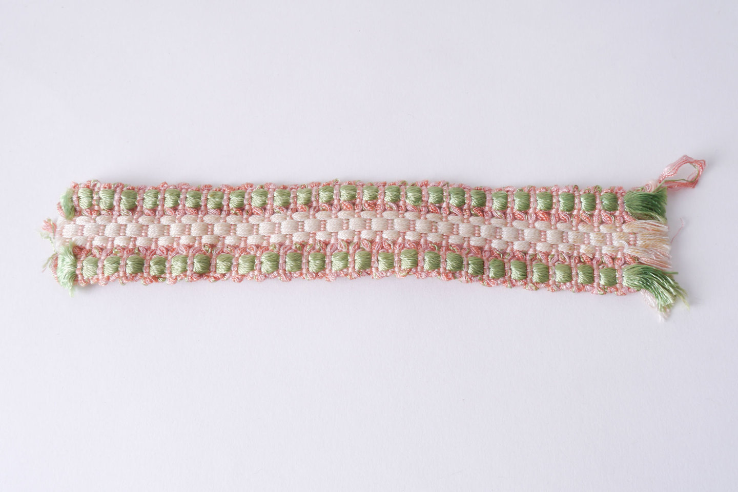 Galon of boord als onderdeel voor het vervaardigen van passement