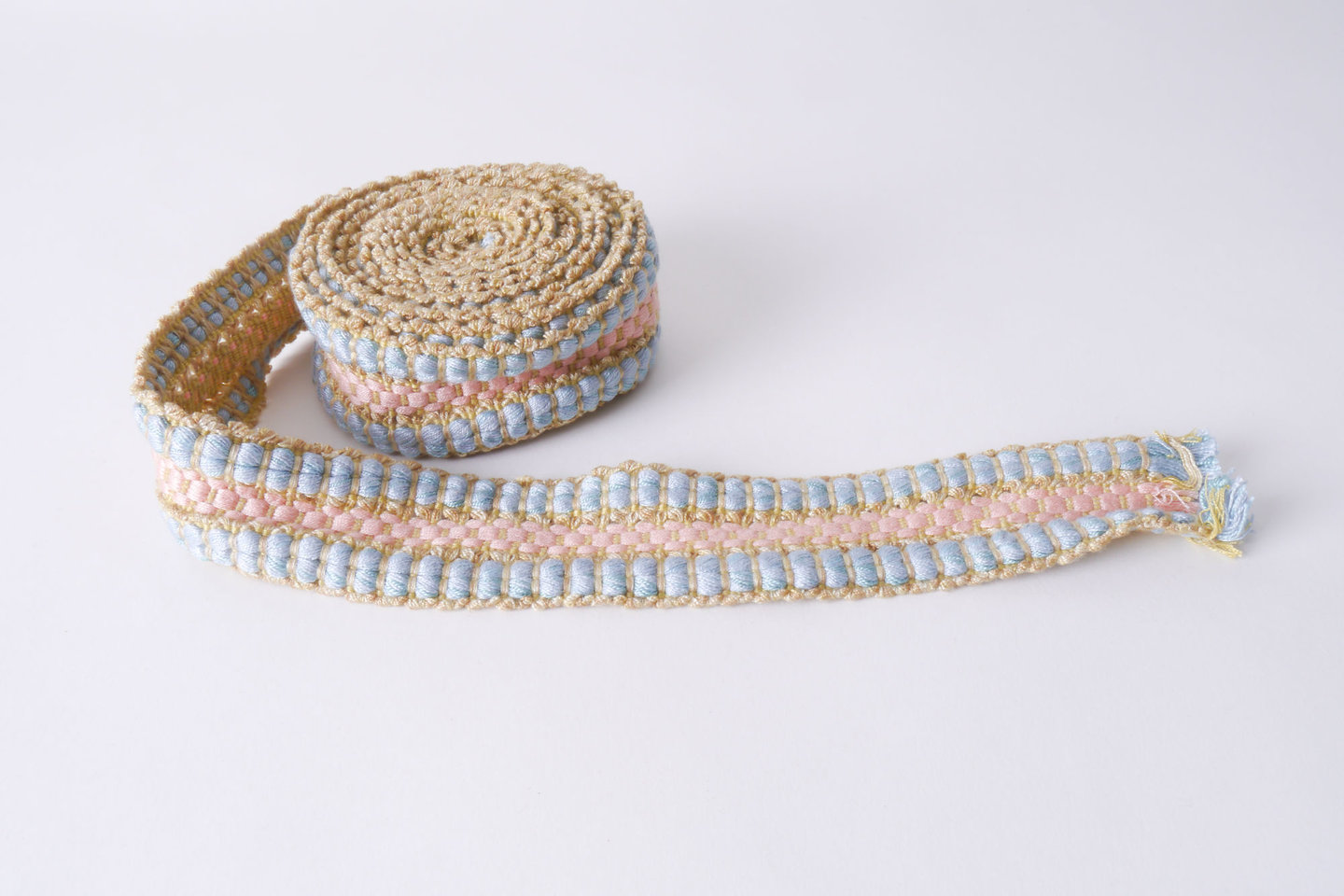 Galon of boord als onderdeel voor het vervaardigen van passement