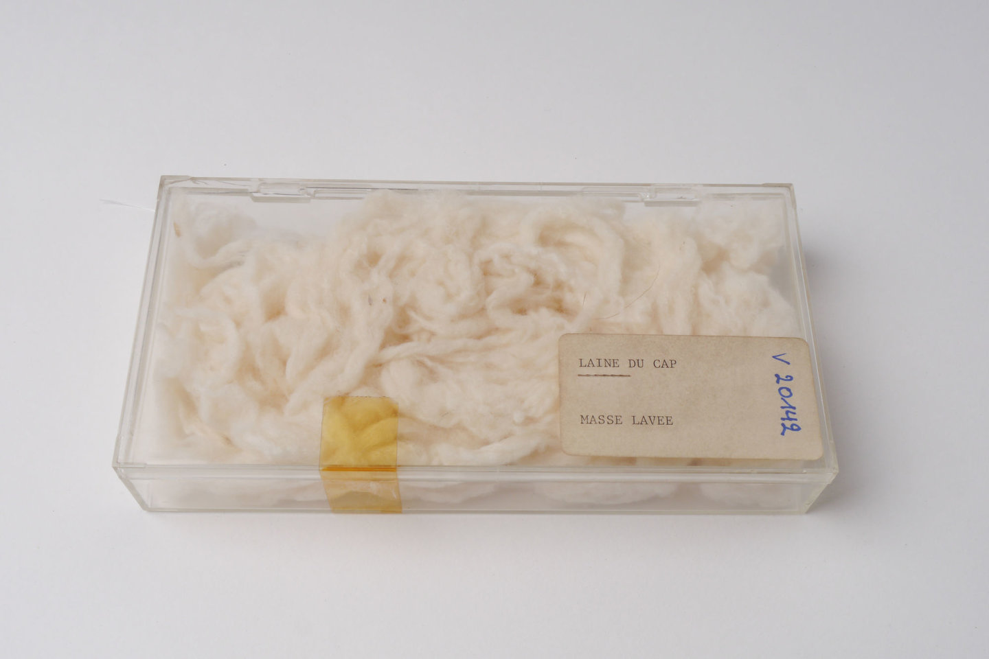 Staal van gewassen wol