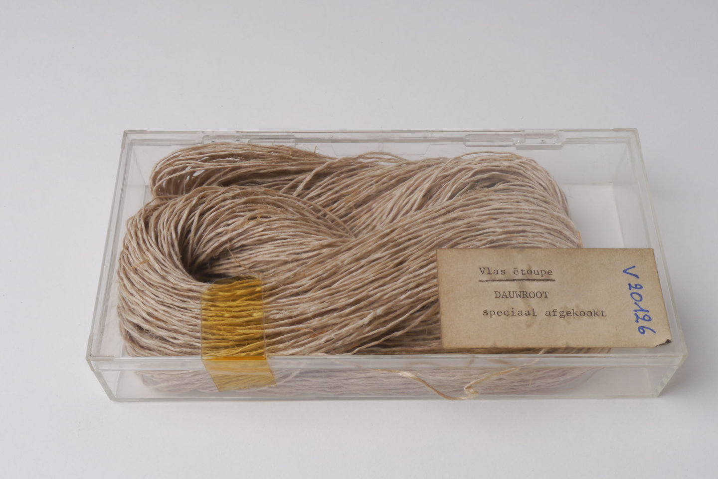 Staal van afgekookt vlas (dauwroot)