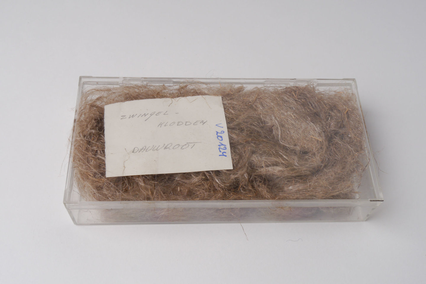 Staal van zwingelklodden van vlas (dauwroot)