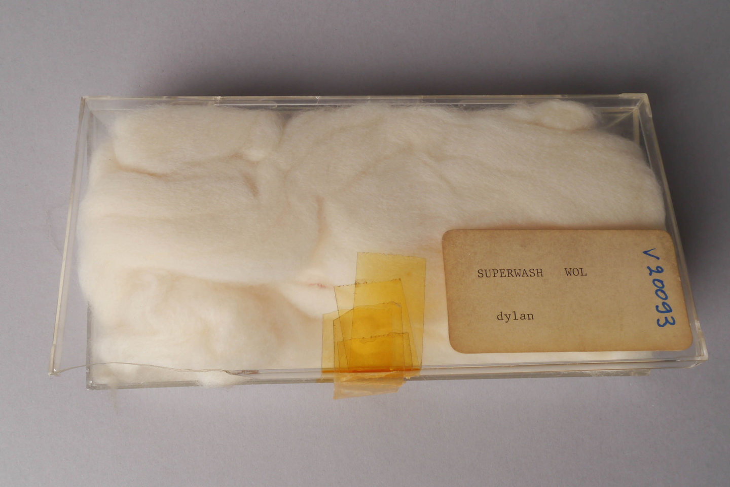 Staal van gewassen wol