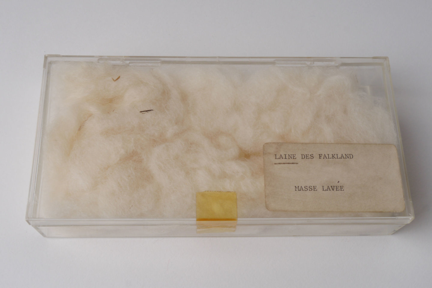 Staal van gewassen wol uit de Falkland Eilanden