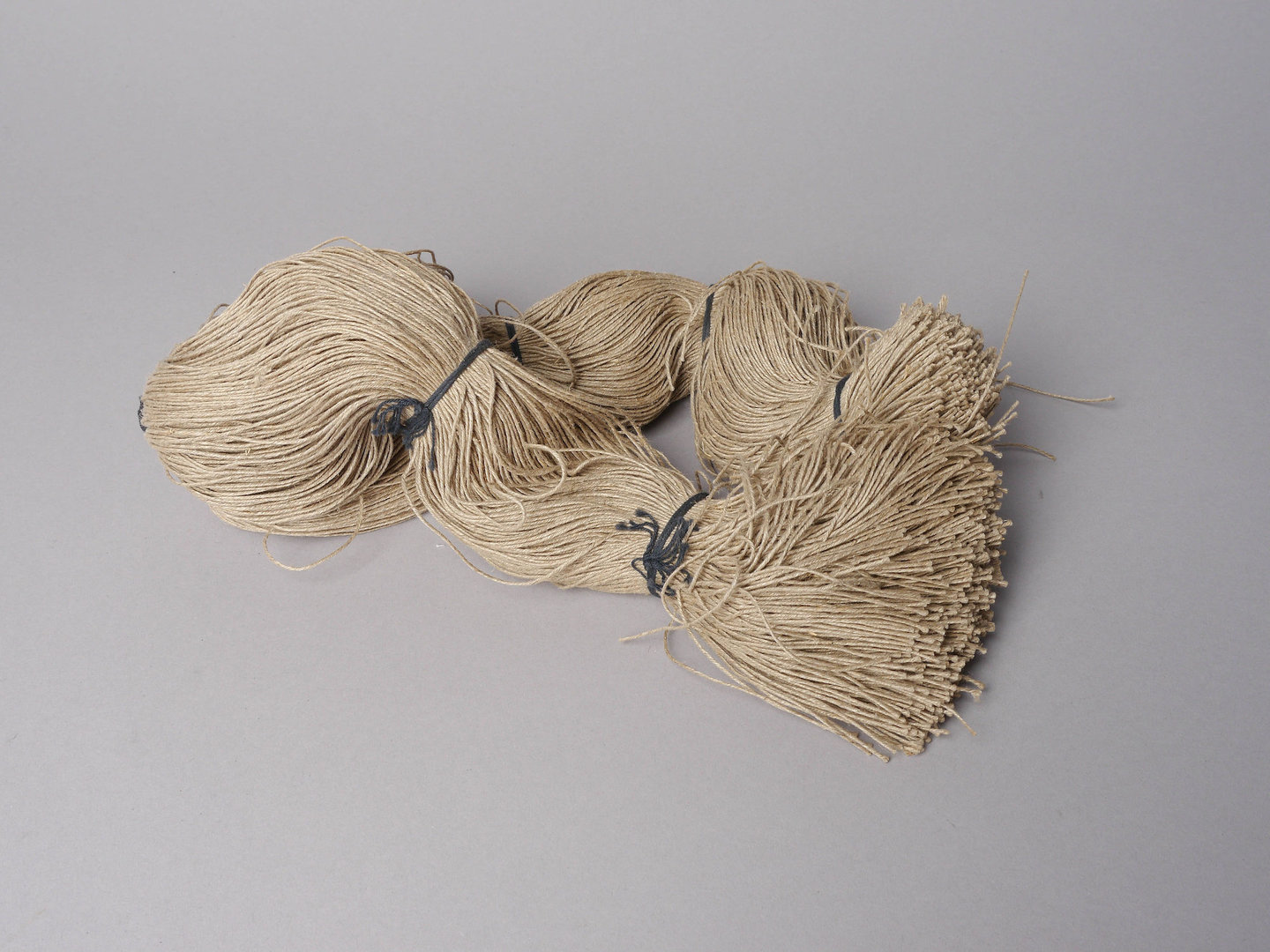 Streng met vlasdraden