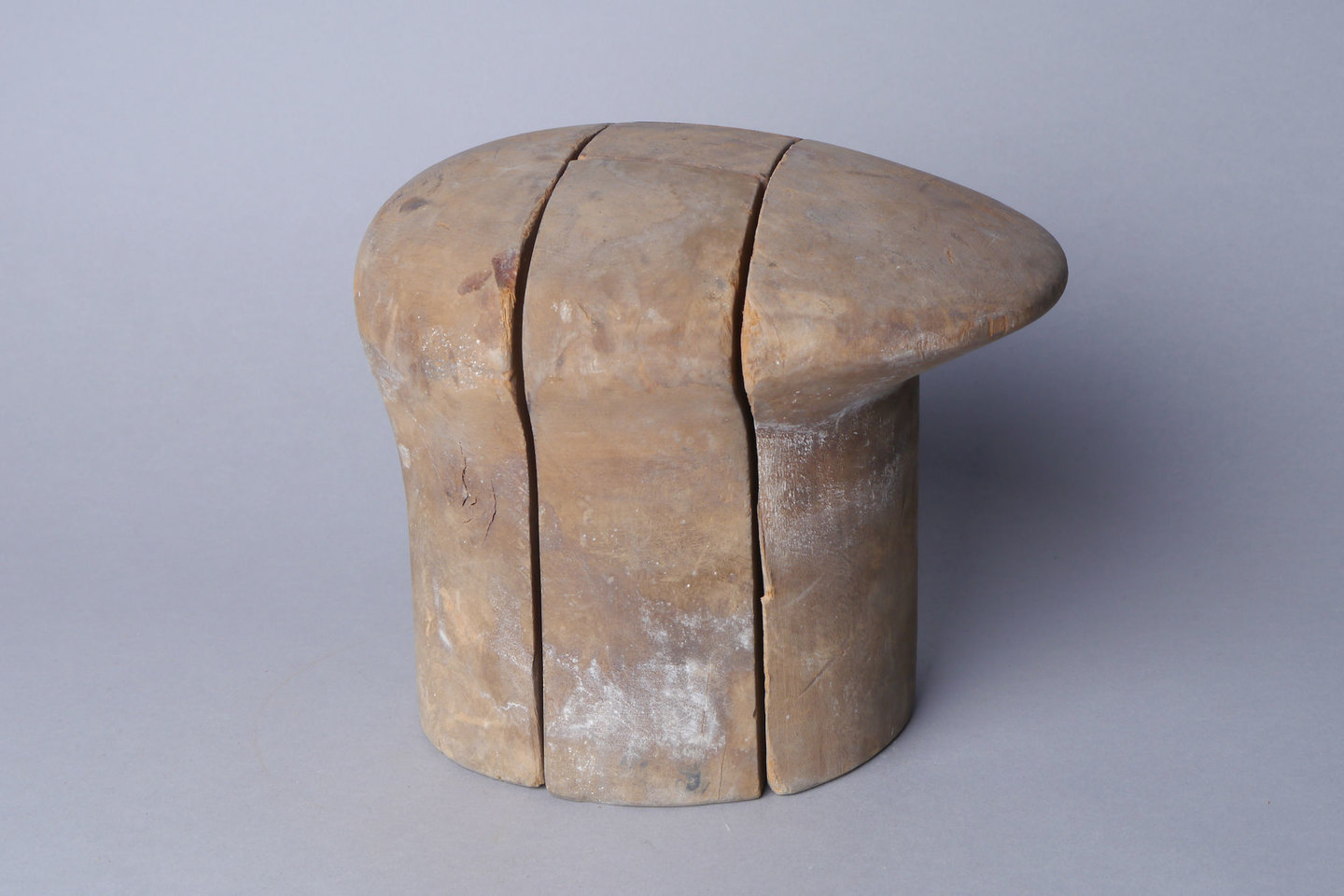 Houten mal of vorm voor hoeden