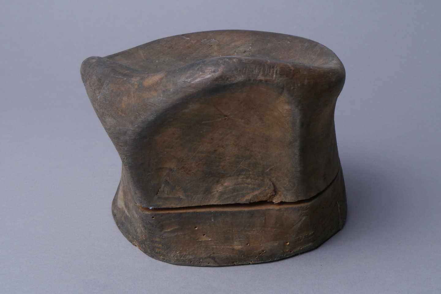 Houten mal of vorm voor hoeden