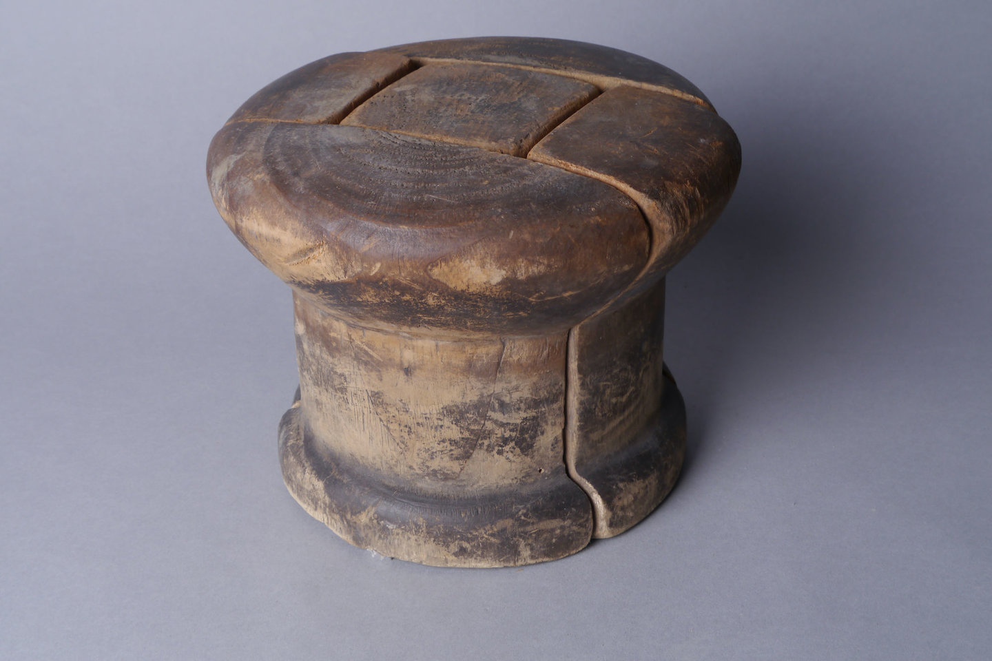 Houten mal of vorm voor hoeden