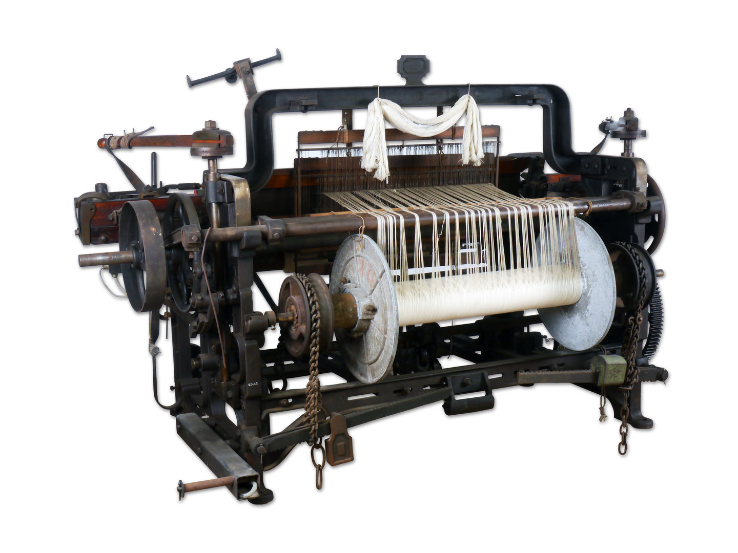 Mechanisch weefgetouw of power loom.