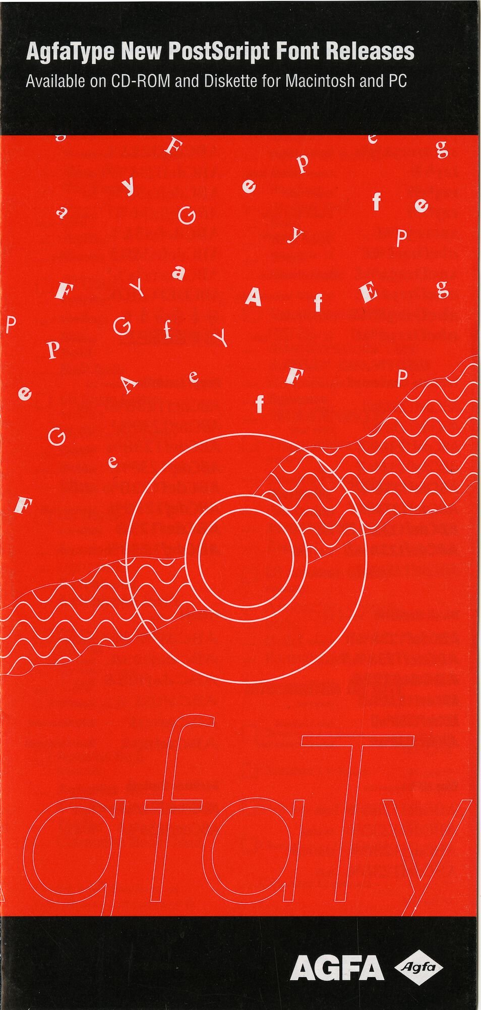 Letterproef met verschillende digitale lettertypes