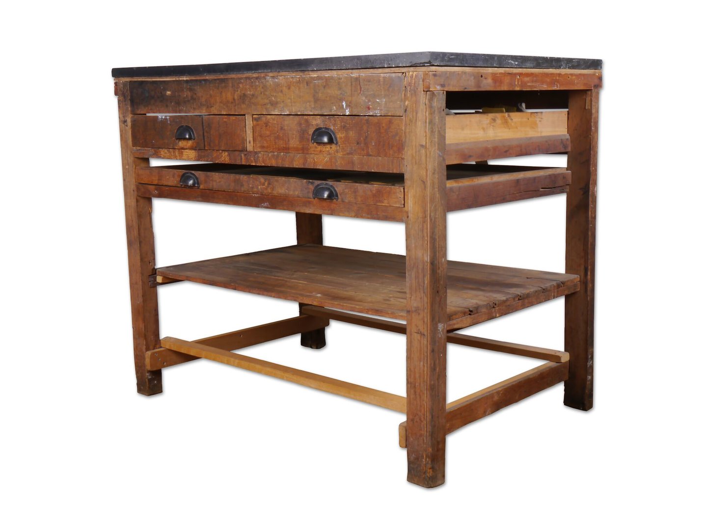 Werktafel gebruikt in drukkerij