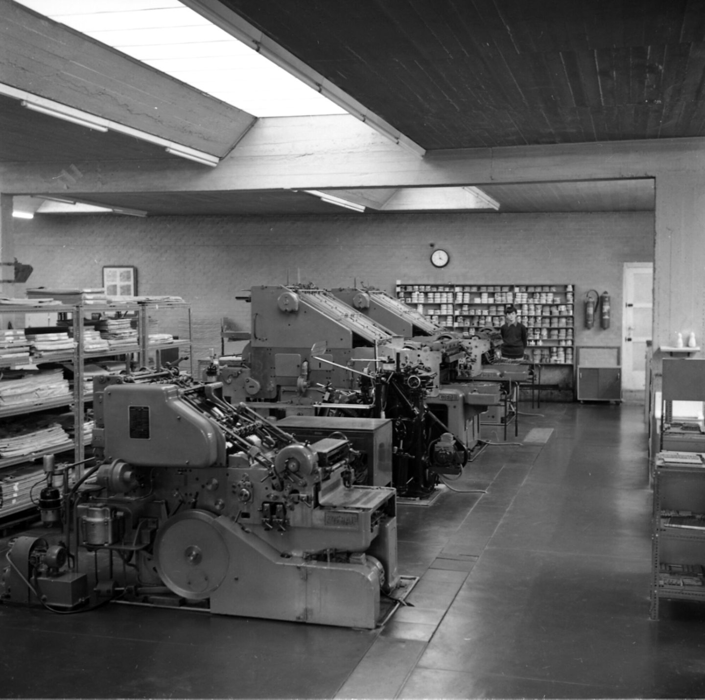 Binnenzicht van drukkerij De Mont in Ninove | Industriemuseum