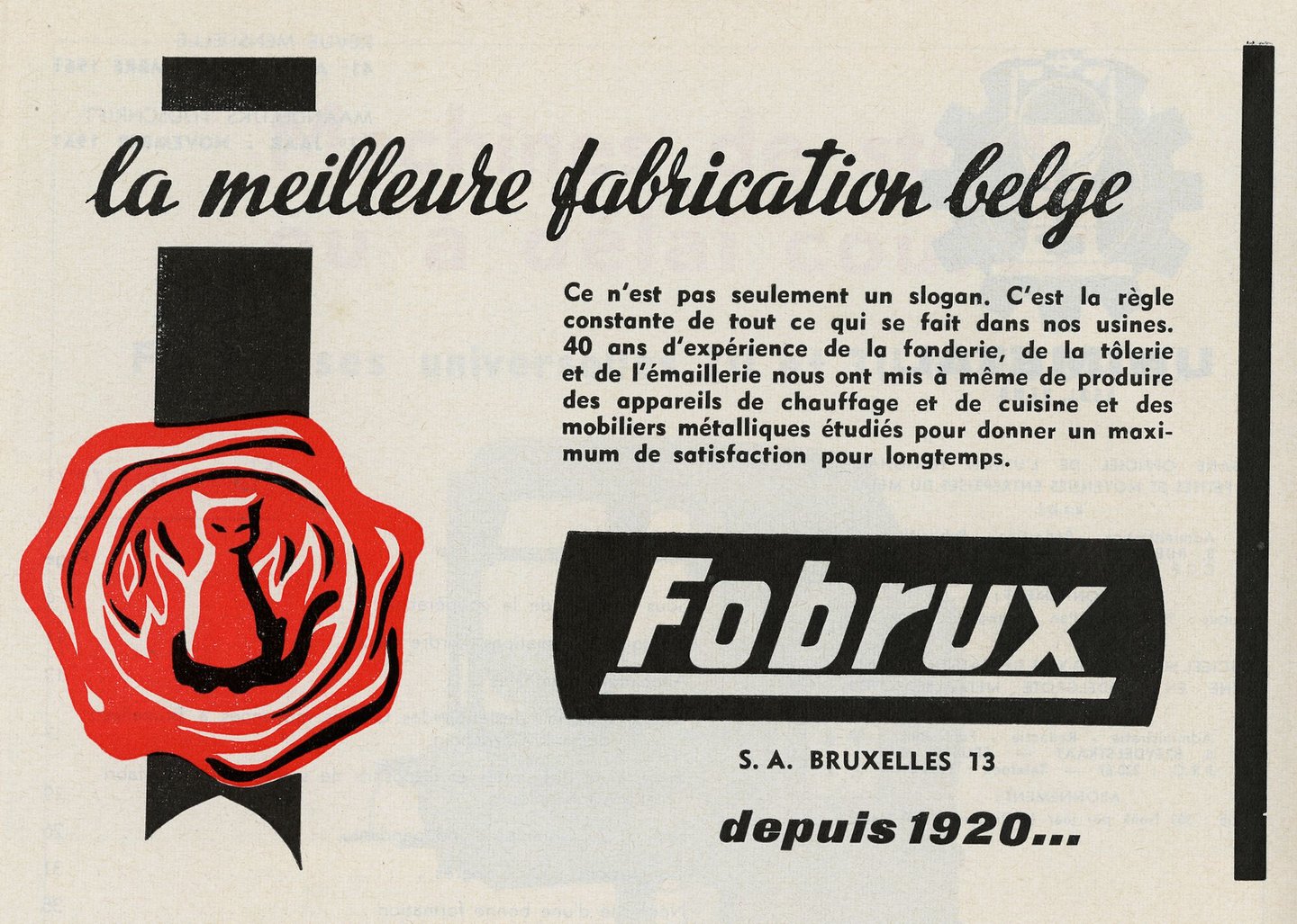 Reclame voor het merk Fobrux
