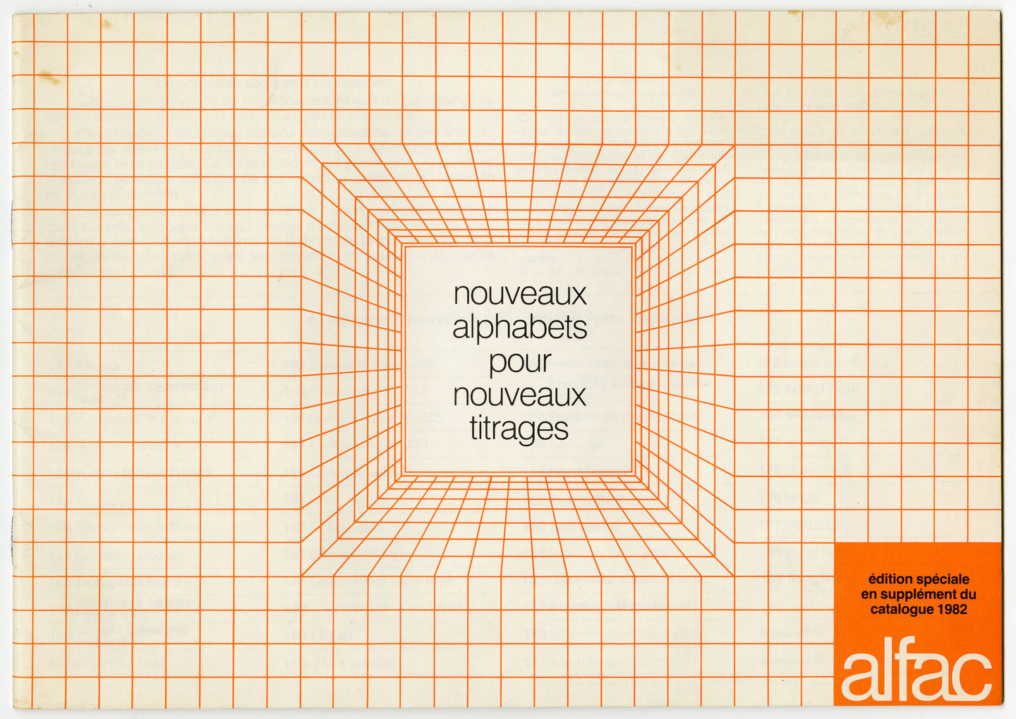 Letterproef met verschillende lettertypes van Alfac