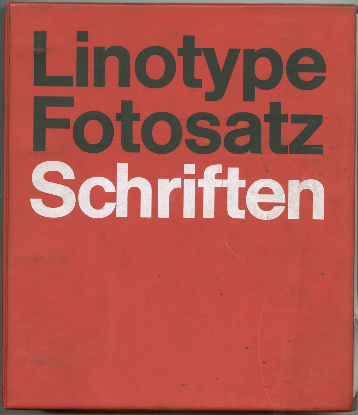Letterproef met lettertypes voor fotozetten van Linotype