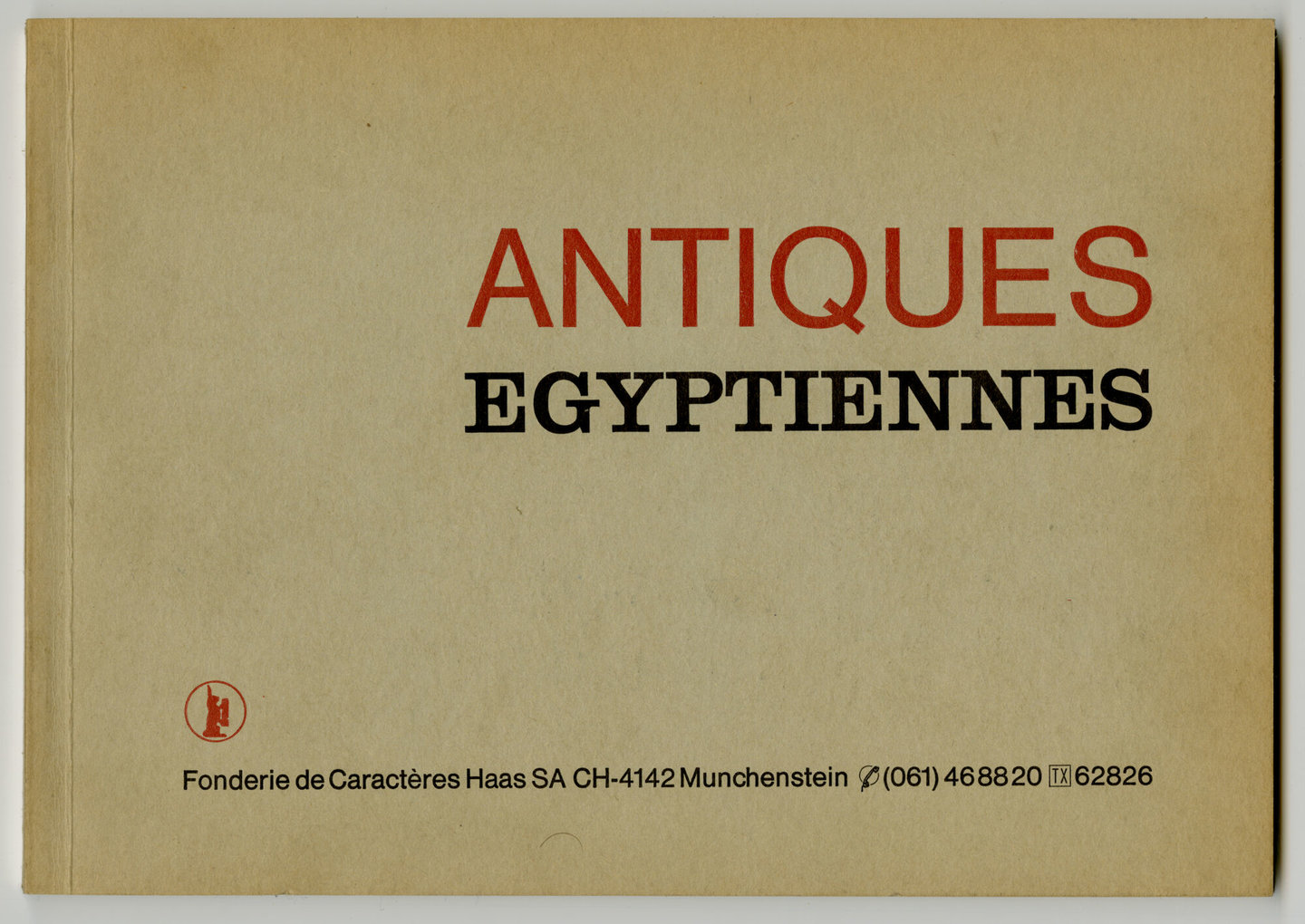 Letterproef met lettertypes van de familie Antiques Egyptiennes