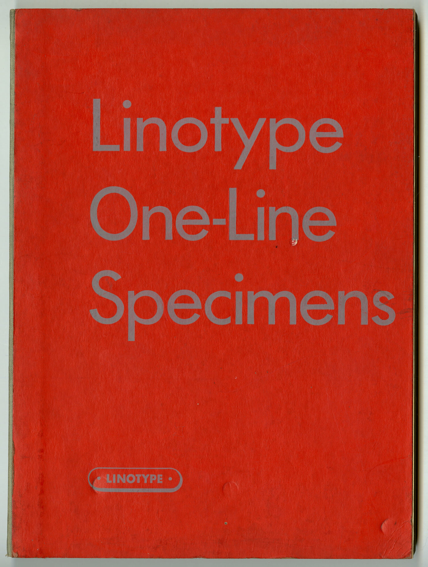 Letterproef met verschillende lettertypes van Linotype