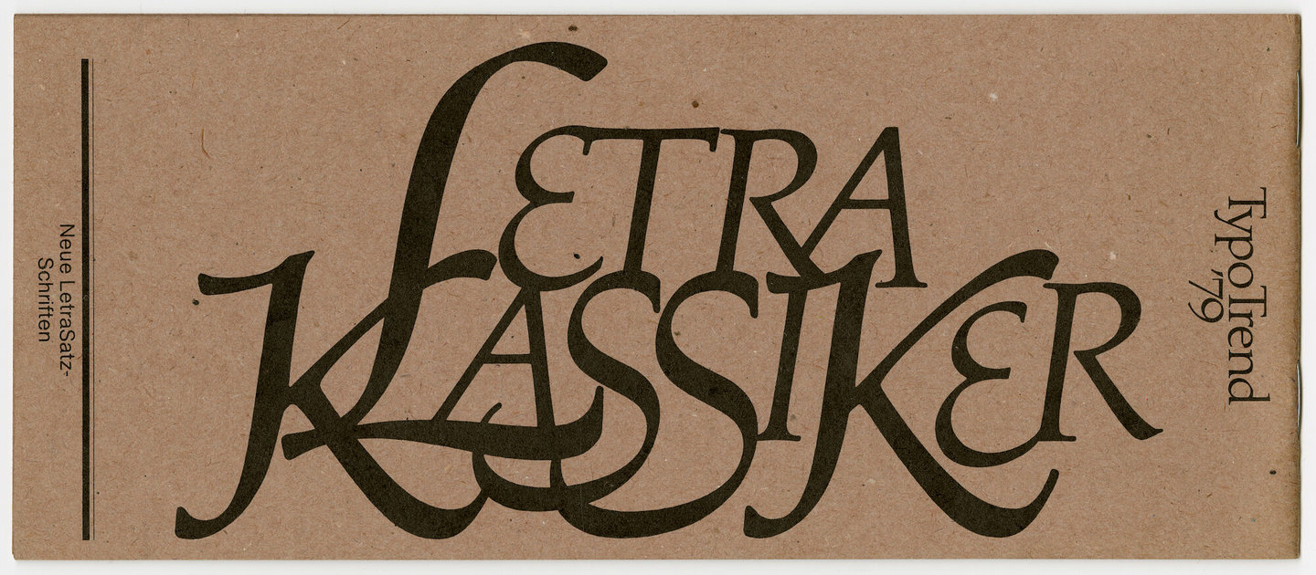 Letterproef met verschillende lettertypes van Letraset