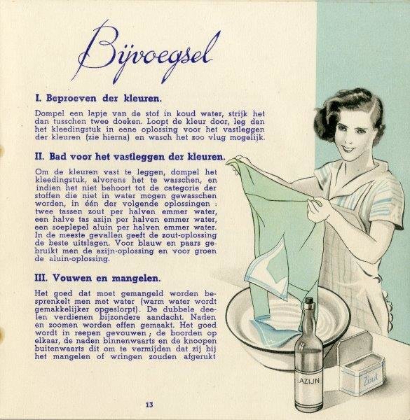 'Practische gids der waschmethode' uitgegeven door Savonneries Lever Frères