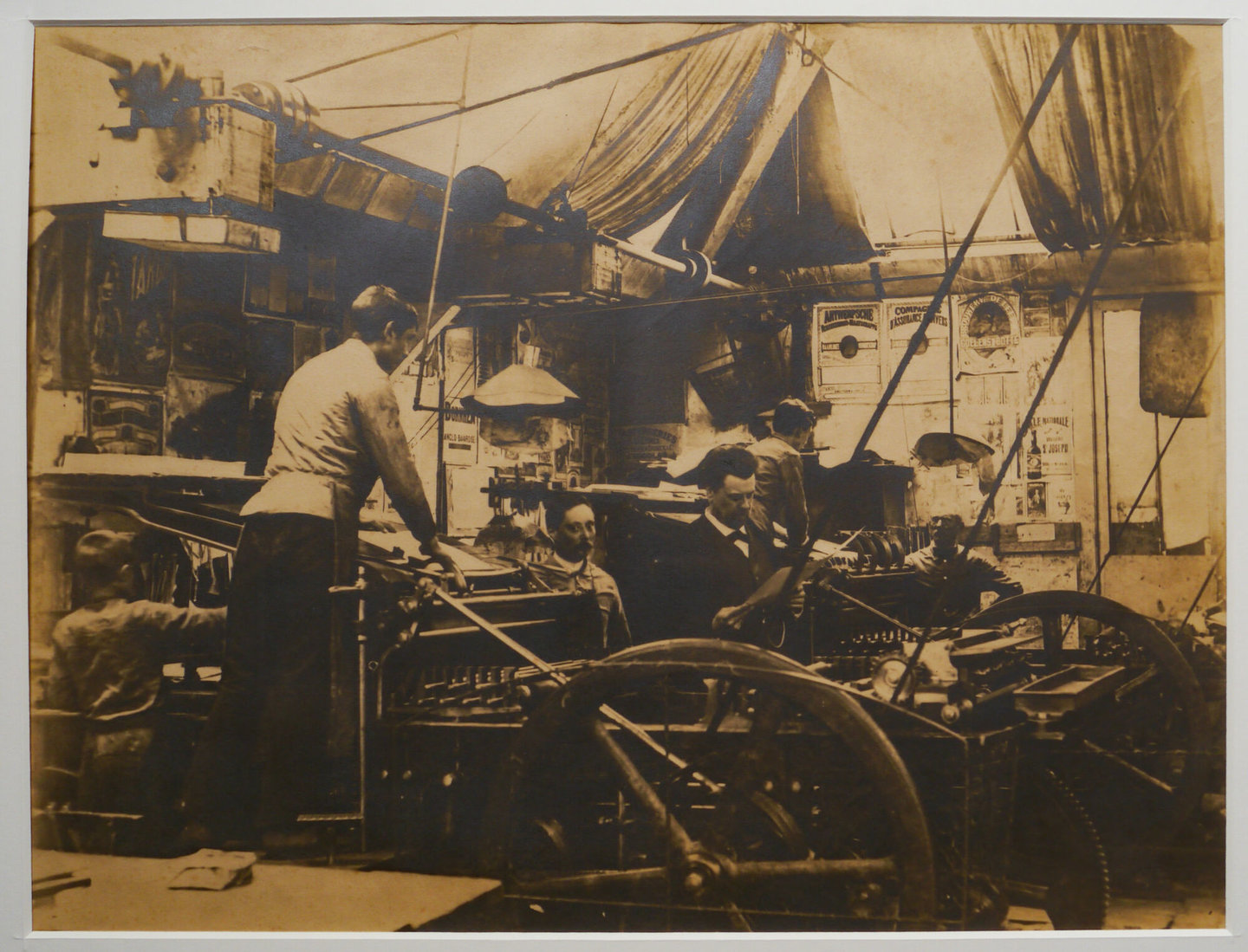 Binnenzicht drukkerij Driegens in Antwerpen