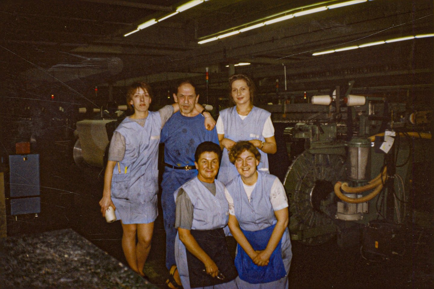 Personeel weverij UCO Braun in Gent