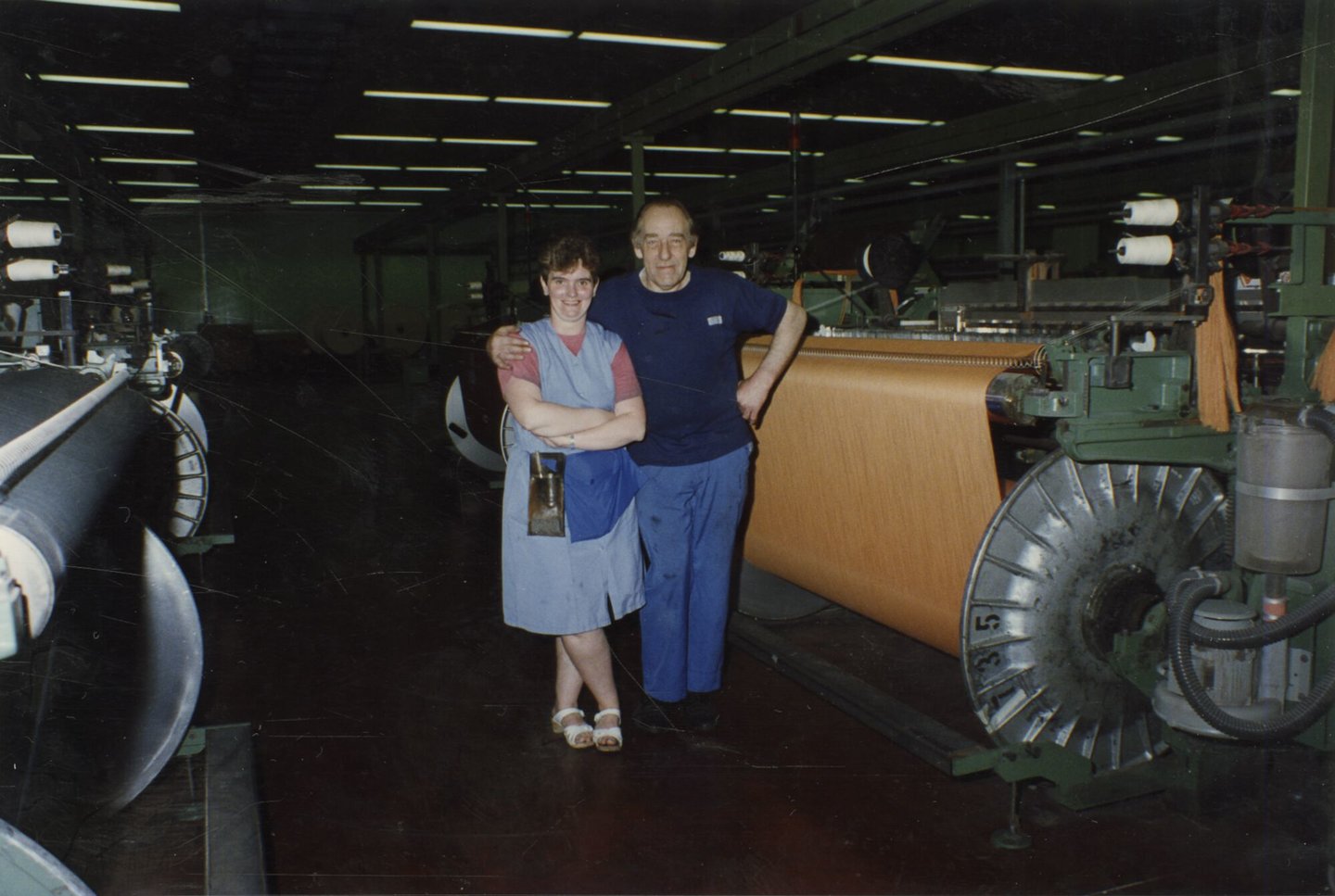 Binnenzicht weverij UCO Braun in Gent