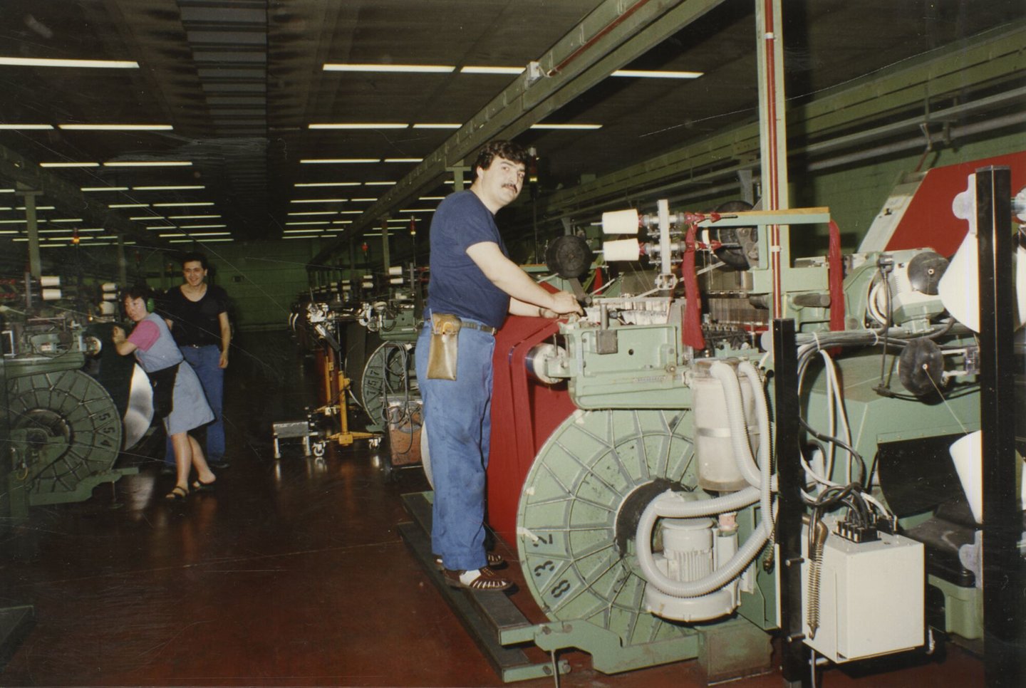 Binnenzicht textielfabriek UCO Braun in Gent